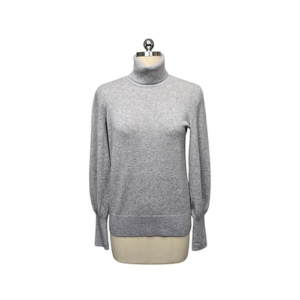 Lauren Ralph Lauren Sweater Womens Medium Gray Turtleneck Washable‎ Cashmere